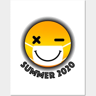 Corona Smile Tanned Mask Summer 2020 Posters and Art